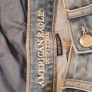 American eagle super stretch jean shorts